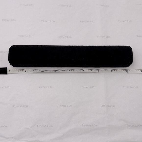 New Tiffany & Co. Black Suede Bracelet Jewelry Box Presentation Keepsake Box - Picture 5 of 8